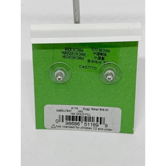 Kate Spade Silver Bow Earrings NWT $48 - Picture 2 of 2